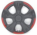 TAPON POLVERA RIN 14 ABS SPORT TUNING NEGRO-ROJO LES0052