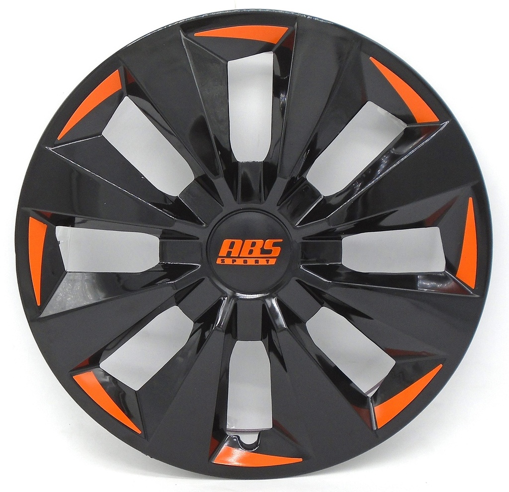 TAPON POLVERA RIN 15 ABS SPORT TUNING NEGRO-NARANJA LES0044