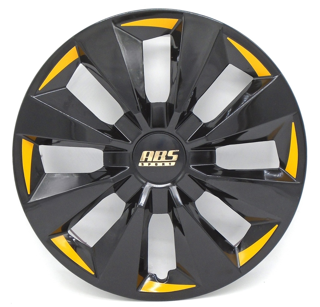 TAPON POLVERA RIN 15 ABS SPORT TUNING NEGRO-AMARILLO LES0048