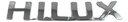 EMBLEMA LETRAS TOYOTA HILUX 2006-2011 CROMO 18.5X3.4cm