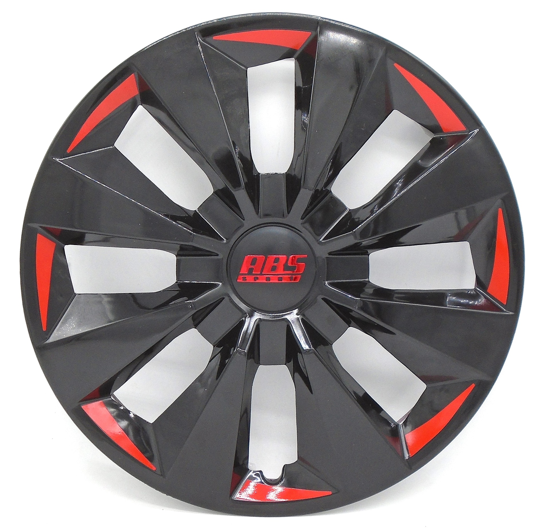 [POLR15-LES0047] TAPON POLVERA RIN 15 ABS SPORT TUNING NEGRO-ROJO LES0047