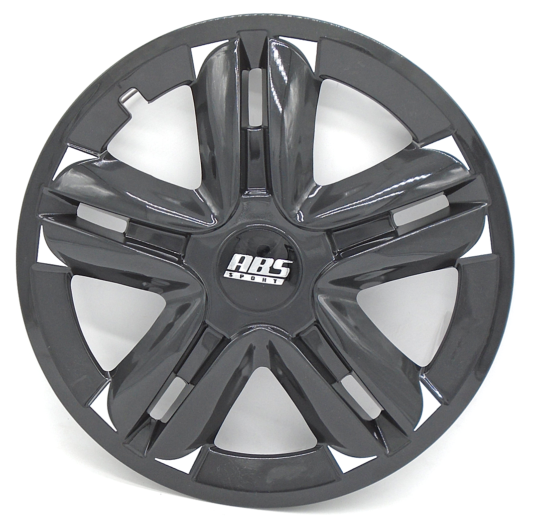 [POLR15-LES0050] TAPON POLVERA RIN 15 ABS SPORT TUNING NEGRO-BLANCO LES0050
