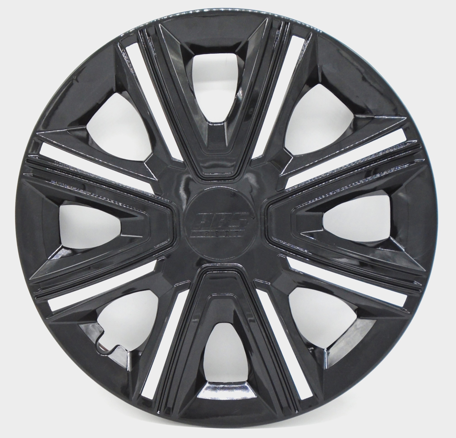 [POLR15-LES0053] TAPON POLVERA RIN 15 ABS SPORT TUNING NEGRO-BLANCO  LES0053