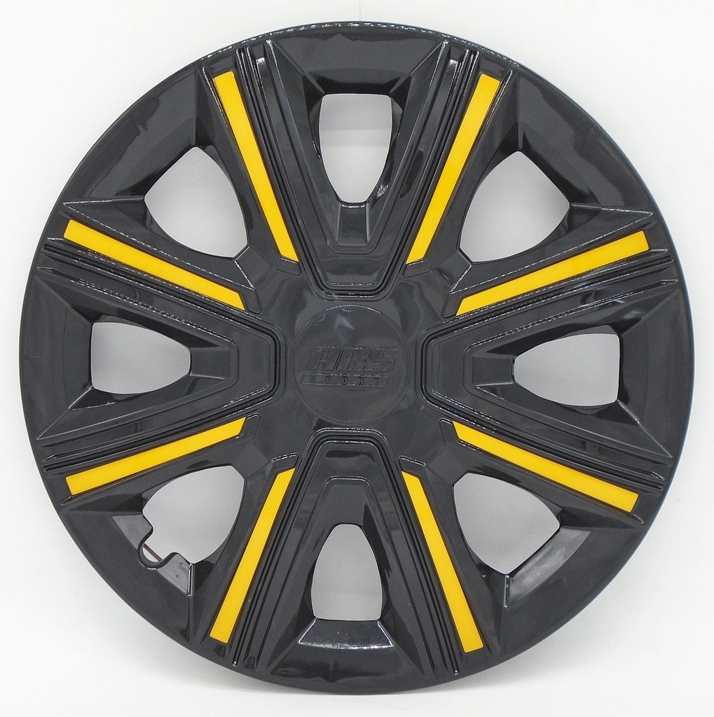 TAPON POLVERA RIN 15 ABS SPORT TUNING NEGRO-AMARILLO LES0054