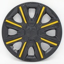 TAPON POLVERA RIN 15 ABS SPORT TUNING NEGRO-AMARILLO LES0054
