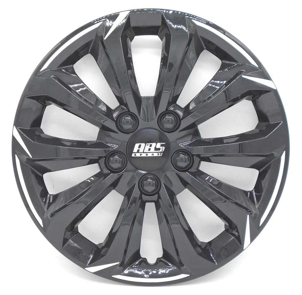 TAPON POLVERA RIN 15 ABS SPORT TUNING NEGRO-BLANCO LES0018