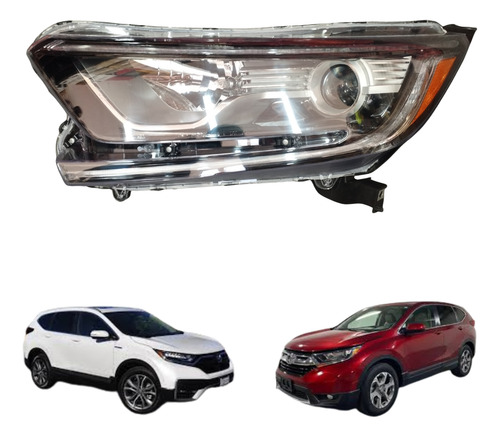 FARO HD CR-V LX/EX/EXL 17-22 C/LUZ DE DIA C/FOCO DEPO IZQ