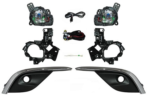 FARO NIEBLA MAZDA 6 14-18 C/PARRILLA FILO CROM JGO