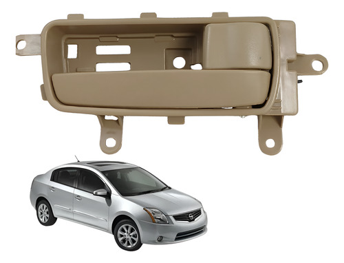MANIJA INTERIOR NS SENTRA 07-12  BEIGE PLASTICO HUSHAN Izquierdo Delantera/Trasera  