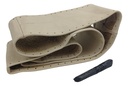 FUNDA BEIGE DE VOLANTE EN PIEL MEDIANA TEJIDA