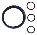 FUNDA AZUL VINIL PARA VOLANTE T/MASAJE C/SILI