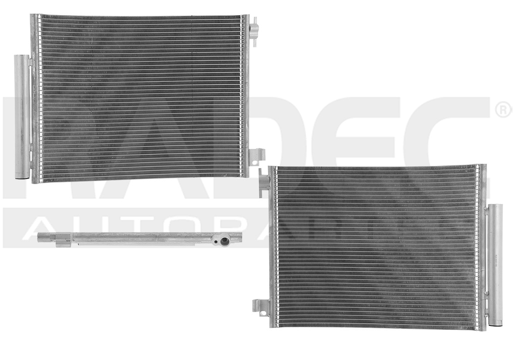 CONDENSADOR RN LOGAN 15-20/23-24 L4 1.6, 2.0 L C/SECADOR 20 1/2X15 2/3X16MM ALUM SOLD POLAR