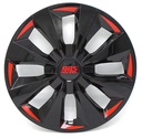 TAPON POLVERA RIN 14 ABS SPORT TUNING NEGRO-ROJO- LES0055