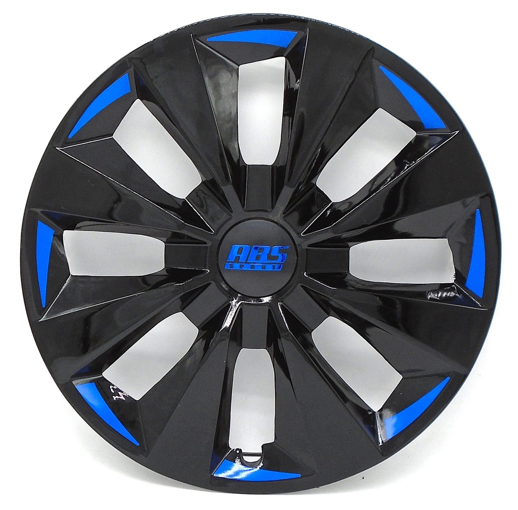 TAPON POLVERA RIN 14 ABS SPORT TUNING NEGRO-AZUL LES0056