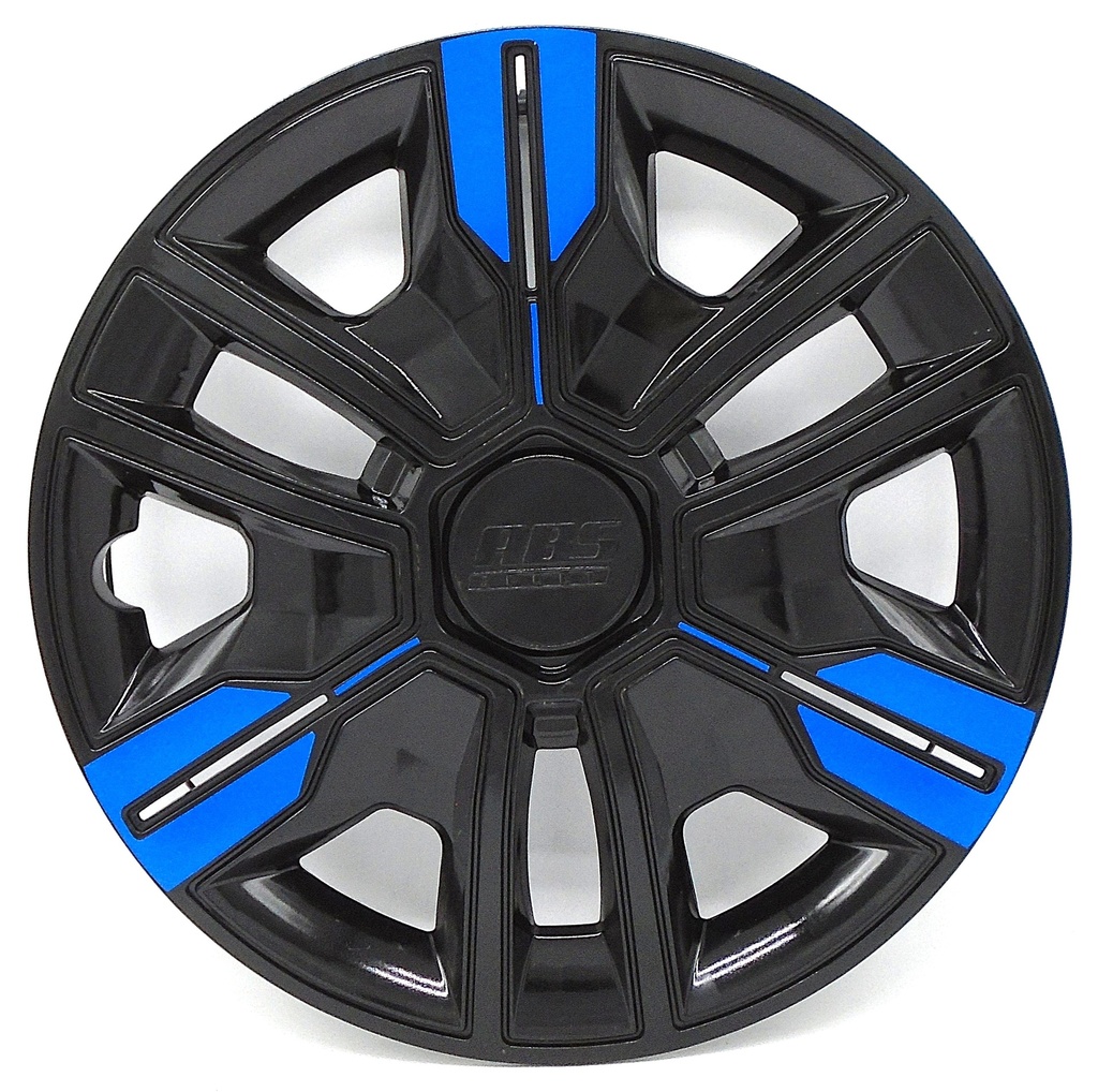 TAPON POLVERA RIN 14 ABS SPORT TUNING NEGRO-AZUL LES0059
