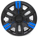 TAPON POLVERA RIN 14 ABS SPORT TUNING NEGRO-AZUL LES0059