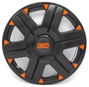 TAPON POLVERA RIN 13 ABS SPORT TUNING NEGRO-NARANJA LES0025