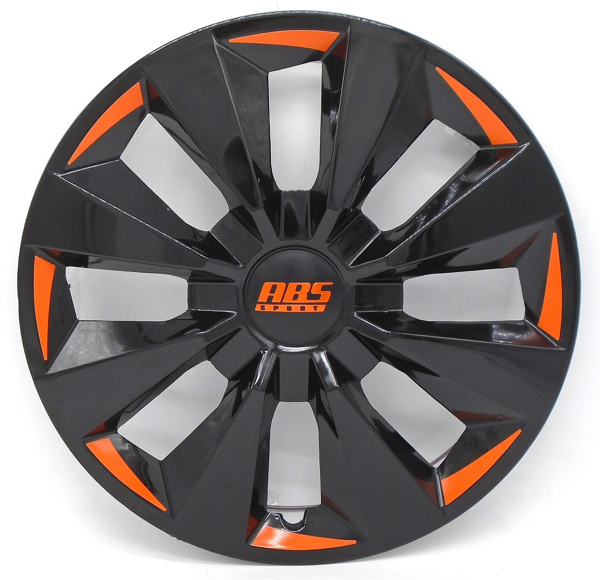 [POLR14-LES0043] TAPON POLVERA RIN 14 ABS SPORT TUNING NEGRO-NARANJA LES0043