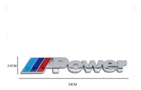 EMBLEMA LETRAS POWER CROMO