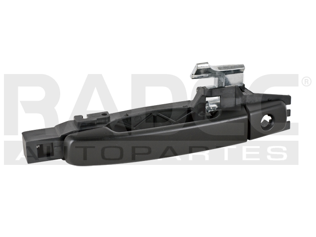 MANIJA EXTERIOR NS SENTRA 07-12  CON HOYO PARA LLAVE/SIN HOYO PARA SENSOR CON BASE LISA PARA PINTAR NEGRA HUSHAN Izquierdo Delantera  