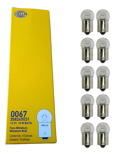 FOCO 067 HELLA 12V 10 PZAS
