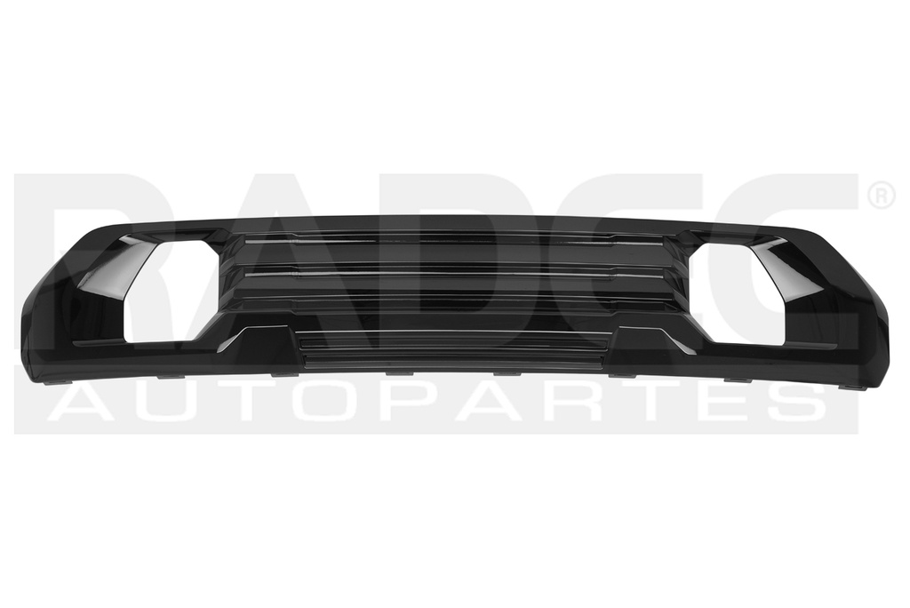 MOLDURA FASCIA DELANTERA GM SIERRA 19-25 NEGRA SLE/AT4/DENALI V8 8 CILINDROS 5.3/6.2L 2/4 PUERTAS INFERIOR