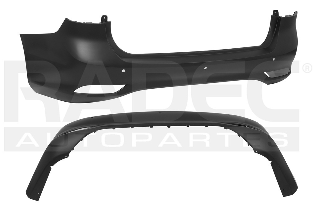 FASCIA TRASERA MG MG5 21-24 C/HOYO P/SENSOR P/PINTAR EXCITE/STYLE/ELEGANCE L4 4 CILINDROS 1.5L 4 PUERTAS SUPERIOR