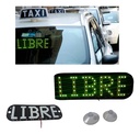 LETRERO PARA TAXI LIBRE CON CHUPON LUZ LED VERDE