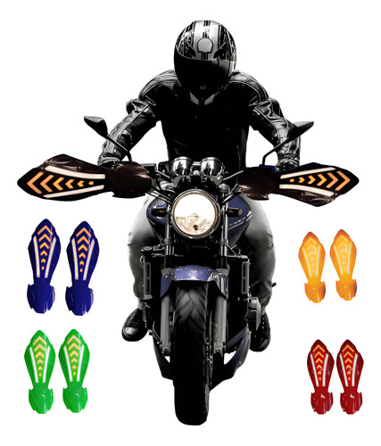 CUBRE PUÑOS PARA MOTOCICLETA UNIVERSAL NEGRO 25 X 9.5CM