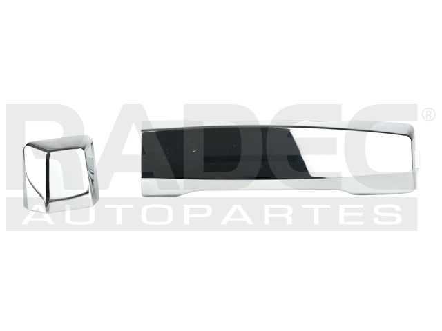 MANIJA EXTERIOR NS TITAN LE/SE/ARMADA 04-15  IN QX56 04-10  SIN HOYO PARA LLAVE CROMADA PLASTICO HUSHAN Derecho/Izquierdo Delantera/Trasera  