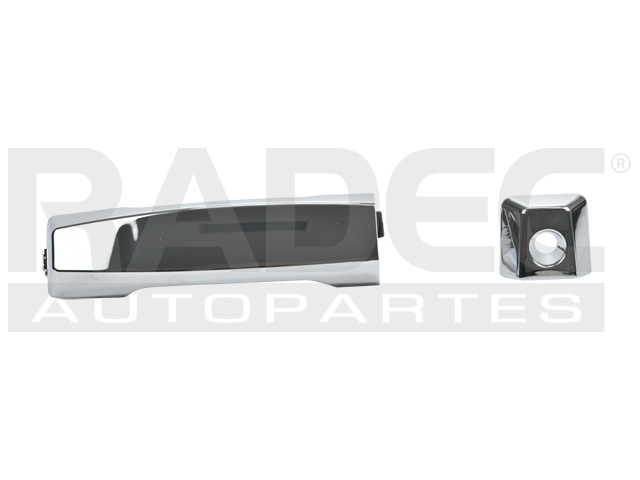 MANIJA EXTERIOR NS TITAN LE/SE/ARMADA 04-15  IN QX56 04-10  CON HOYO PARA LLAVE CROMADA PLASTICO HUSHAN Izquierdo Delantera  