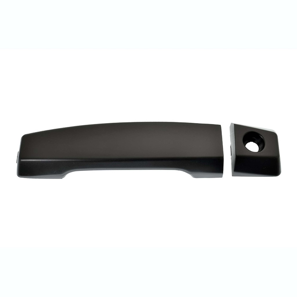 MANIJA EXTERIOR NS TITAN XE/ARMADA 04-15  CON HOYO PARA LLAVE LISA PARA PINTAR NEGRA PLASTICO HUSHAN Izquierdo Delantera  