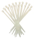 CINCHOS DE PLASTICO BLANCO 10CM X 3MM 20 PZAS