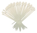 CINCHOS DE PLASTICO BLANCO 10CM X 3MM 50 PZAS