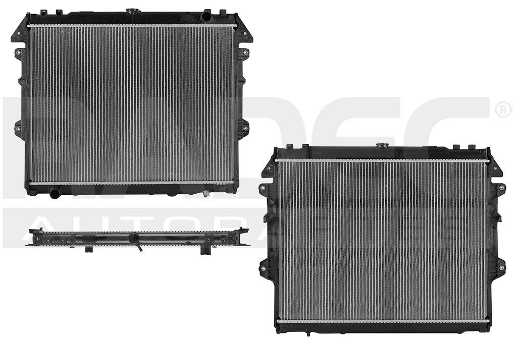 RADIADOR TY HILUX 06-15 L4 2.7 LTS STD C/AA 19 2/3X25 1/2X26MM ALUM SOLD POLAR