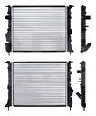 RADIADOR NS APRIO/CLIO/SANDERO 04-10 L4 1.4 LTS C/S AA STD 17X14 6/7X23MM ALUM MEC POLAR