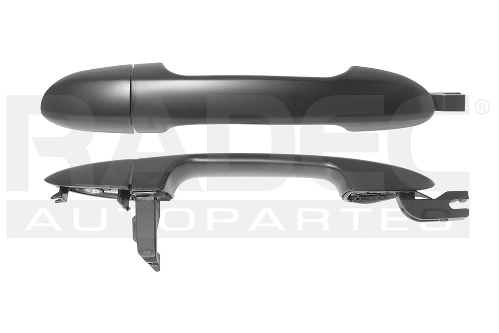 MANIJA EXTERIOR KI SPECTRA 05-09 LISA NEGRA PLASTICO TRASERA DER