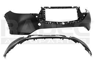 FASCIA DELANTERA SUPERIOR MZ CX-5 22-25 P/PINTAR S/HOYO P/SENSOR