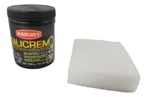 LIMPIADOR SILICREM MARGREY CREMA SILICON + ESPONJA BLANCA LIMPIADOR