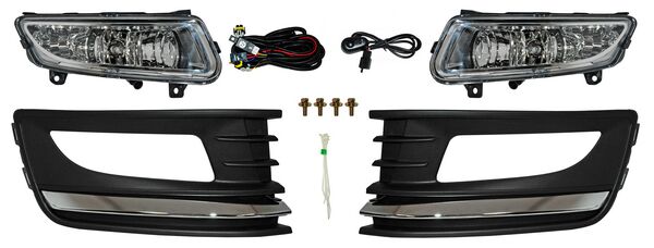 FARO NIEBLA VENTO 16-20 LINEA ANTERIOR C/PARRILLA C/MOLD CROM JGO 352 287 980.11