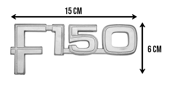 LETRAS F-150 80-86 CROMO