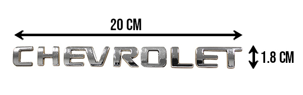 LETRAS CHEVROLET AVEO SONIC CRUZE SPARK EMBLEMA CROMO