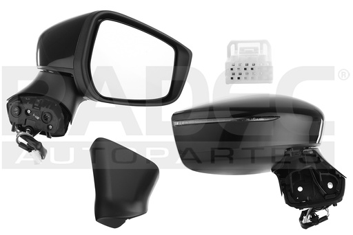 ESPEJO NS VERSA 20-24 ELECTRICO C/DIRECCIONAL P/PINTAR 5 PINES ADVANCE/EXCLUSIVE/PLATINUM L4 4 CILINDROS 1.6L 4 PUERTAS DER