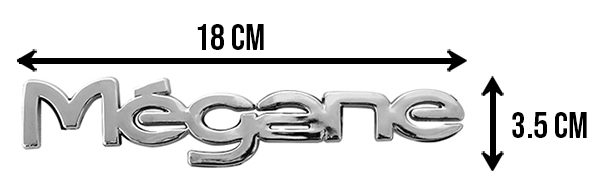 LETRAS MEGANE 02-05 CROMO