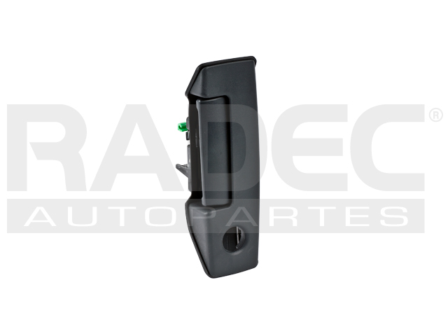 MANIJA EXTERIOR NS URVAN 02-18  CON HOYO PARA LLAVE CORRUGADA NEGRA PLASTICO HUSHAN Izquierdo  Puerta corrediza 