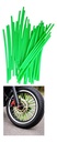 CUBRE RAYO/POPOTE DECORACION RAYO 17CM B/36PZ VERDE