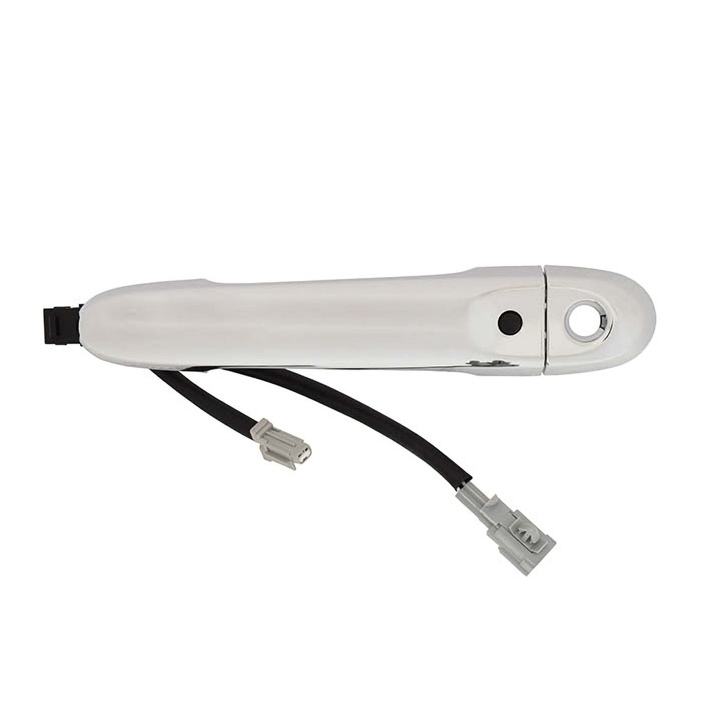 MANIJA EXTERIOR NS VERSA 12-19/MARCH 12-20/CUBE 09-14/JUKE 11-17/NOTE 14-18  CON HOYO PARA LLAVE CON SENSOR CROMADA PLASTICO HUSHAN Izquierdo Delantera  