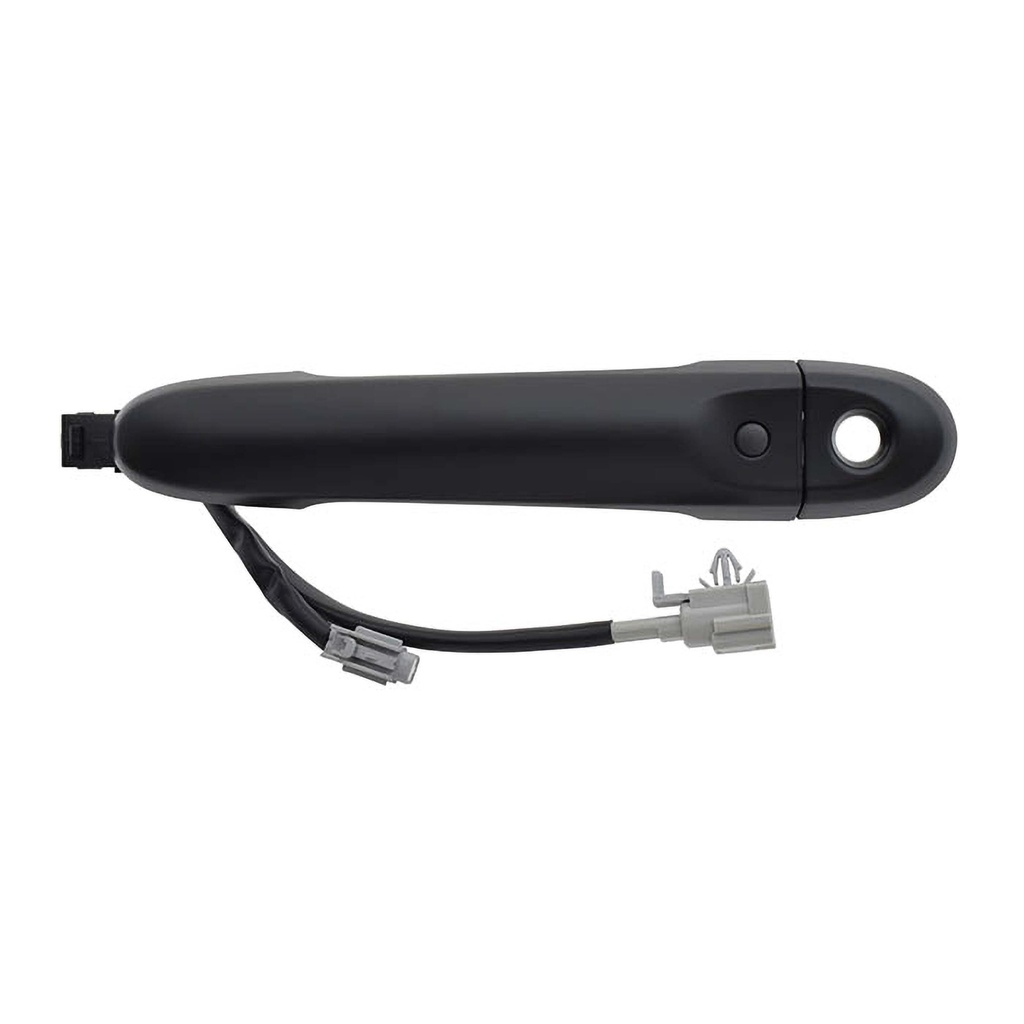 MANIJA EXTERIOR NS VERSA 12-19/MARCH 12-20/CUBE 09-14/JUKE 11-17/NOTE 14-18  CON HOYO PARA LLAVE CON SENSOR LISA PARA PINTAR NEGRA PLASTICO HUSHAN Izquierdo Delantera  