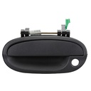 MANIJA EXTERIOR PT G2  CV MATIZ 06-15  CON HOYO PARA LLAVE CORRUGADA NEGRA PLASTICO HUSHAN Izquierdo Delantera  