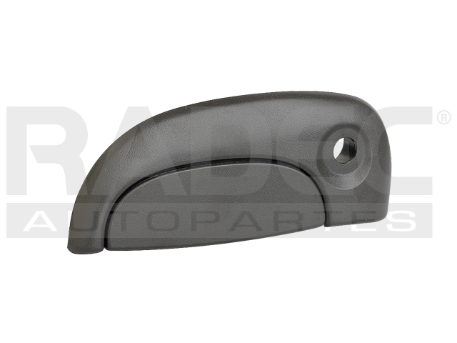 MANIJA EXTERIOR RN KANGOO 04-18  CON HOYO PARA LLAVE CORRUGADA NEGRA PLASTICO HUSHAN Izquierdo Delantera  